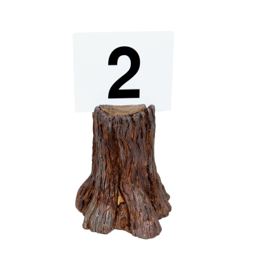 Tree Stump Table Number Holder