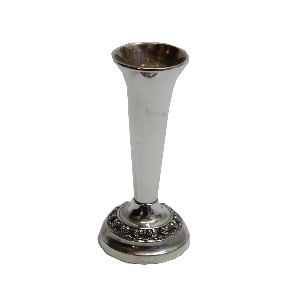 Vintage Silver Metal Bud Vase