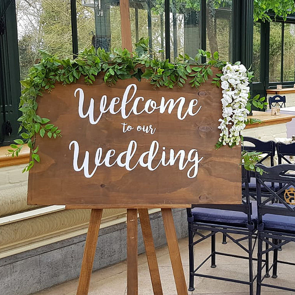 Welcome to our Wedding Rustic Wooden Sign