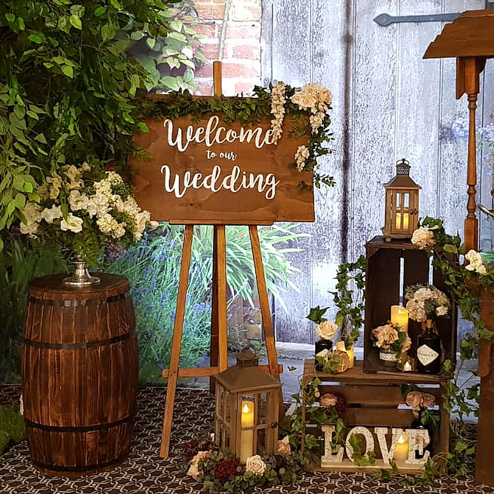 Welcome to our Wedding Rustic Wooden Sign