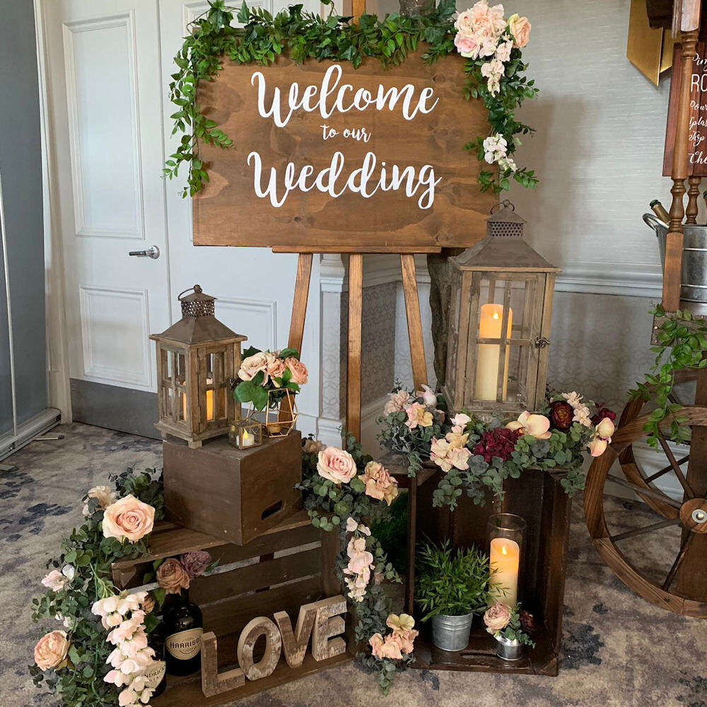 Welcome to our Wedding Rustic Wooden Sign