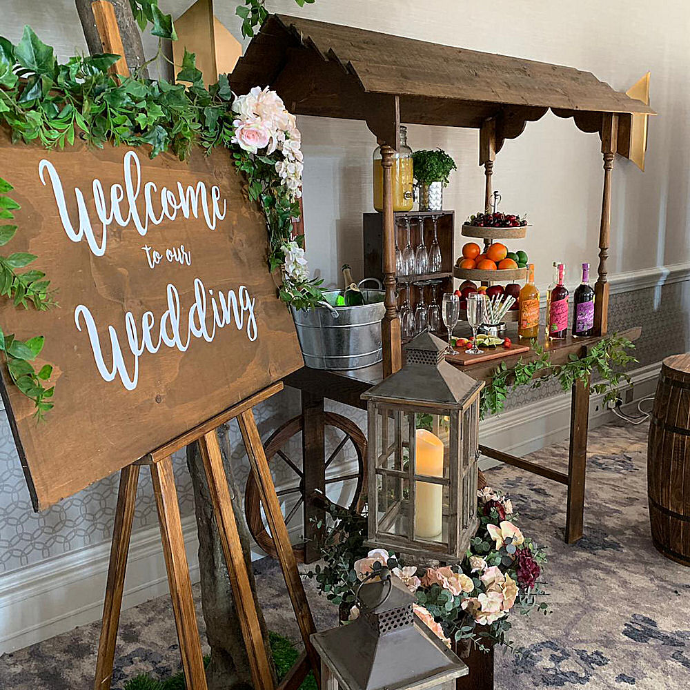 Welcome to our Wedding Rustic Wooden Sign