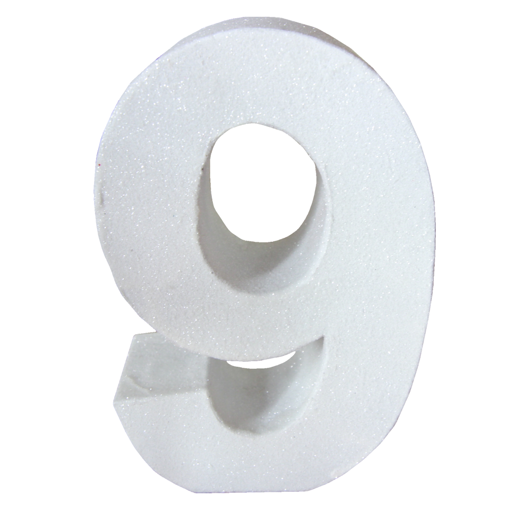 3D Table Number White