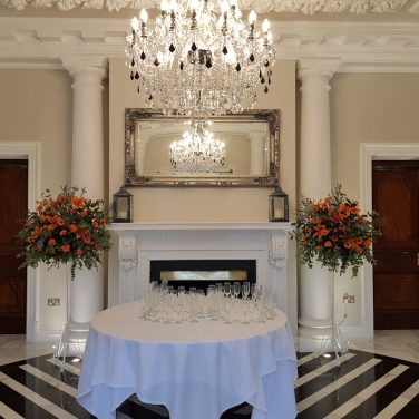 White Metal Pedestal Stand 1