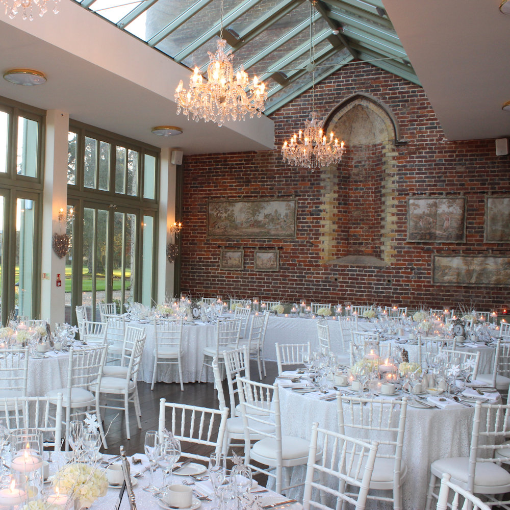 White Sequin Tablecloth
