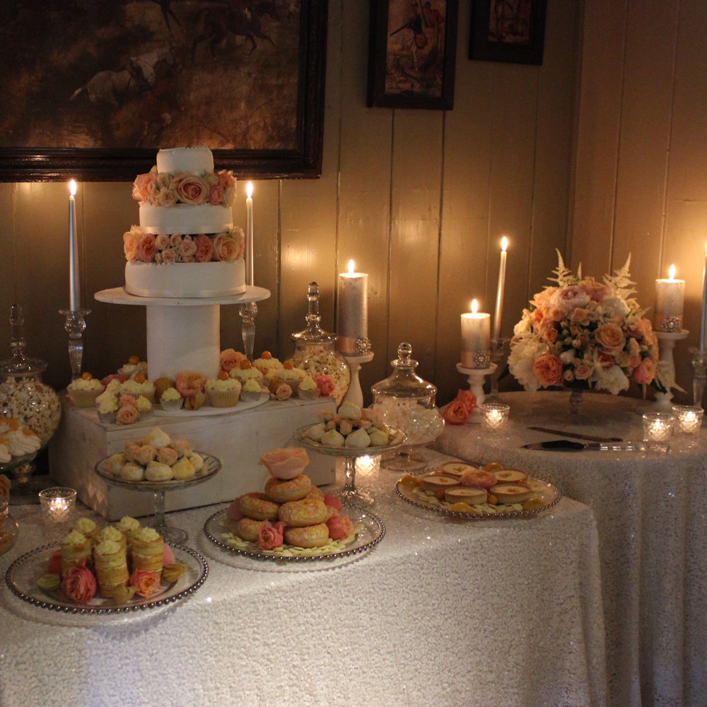 White Sequin Tablecloth