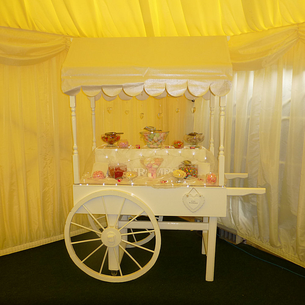 White Sweet Cart 12