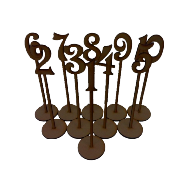 Wooden Table Numbers