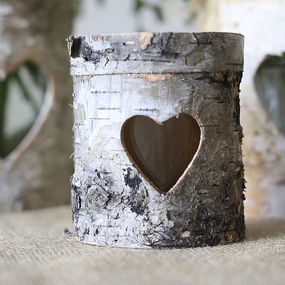 Log Bark Tea Light Holder