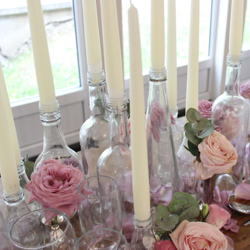 Clear Glass Bottle 4
