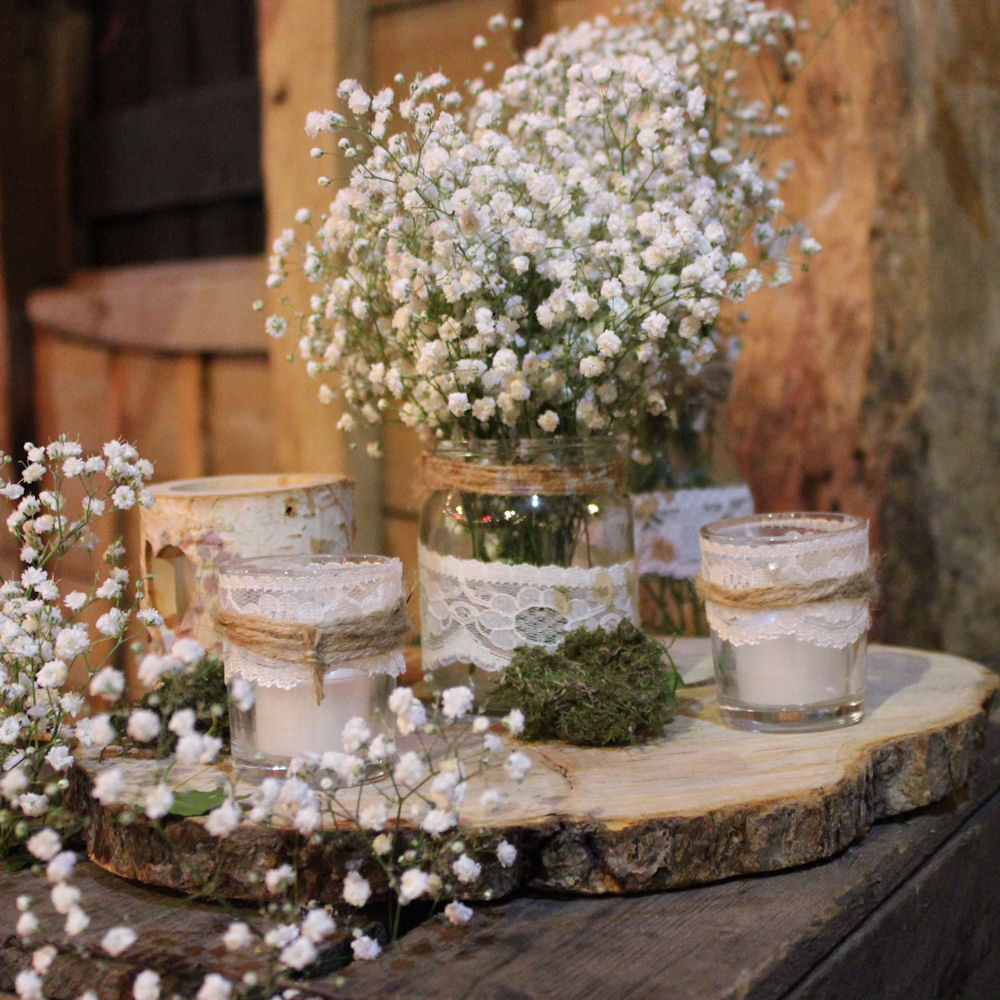 Rustic Decorated Tea Light Holder 3