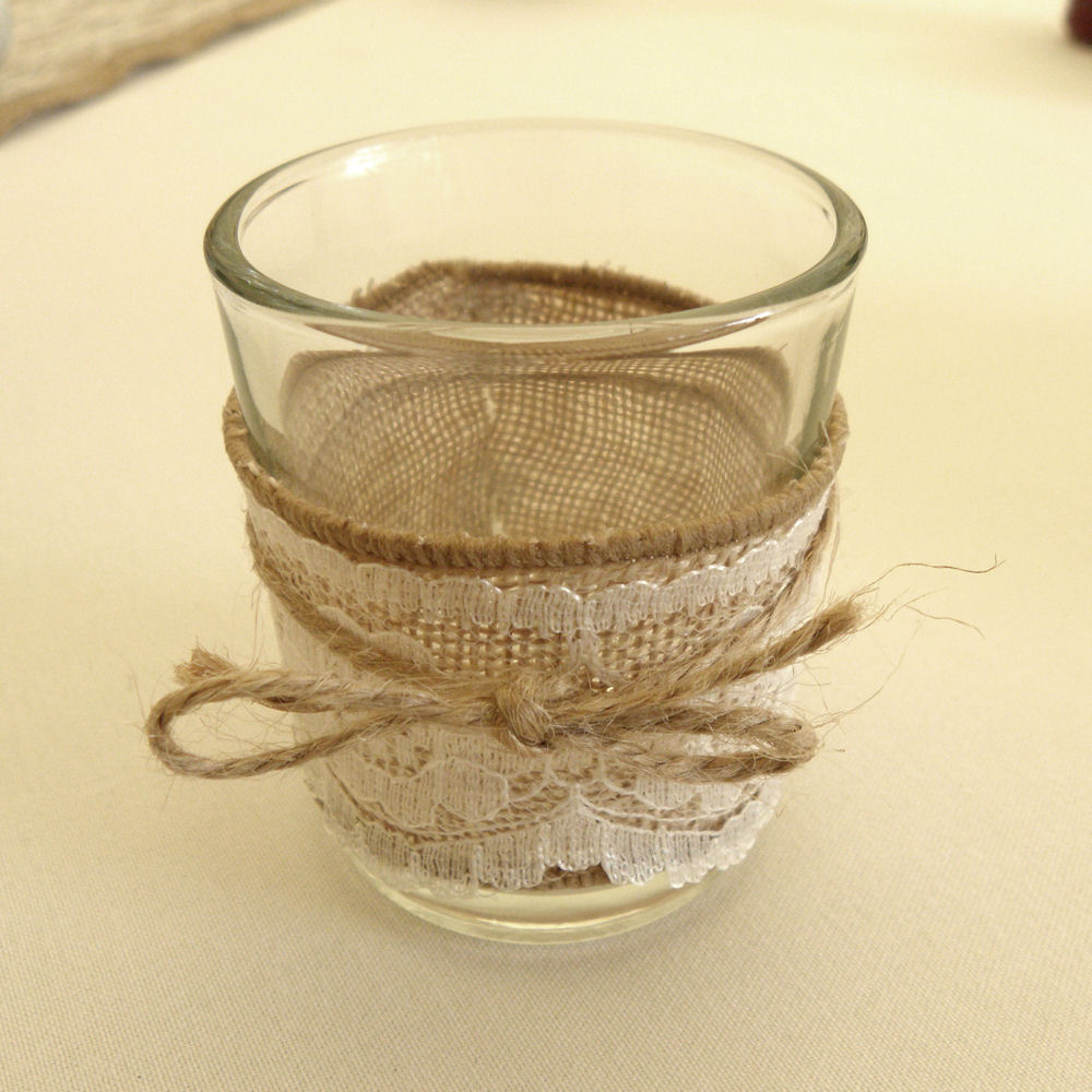 Rustic Decorated Tea Light Holder 7