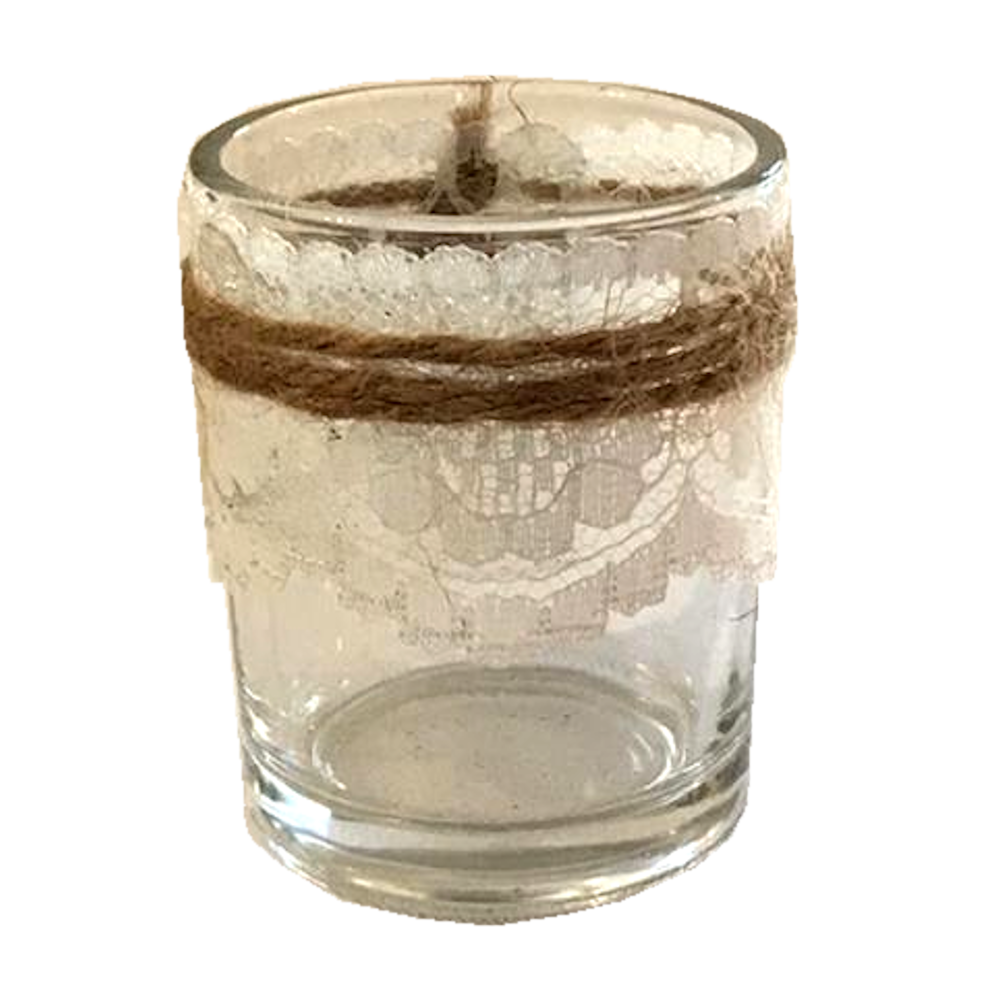 Rustic Decorated Tea Light Holder