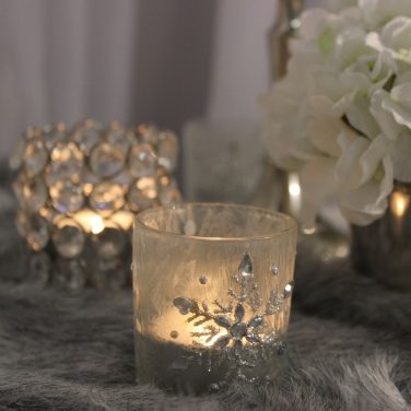 Snowflake Tea Light Holder 12