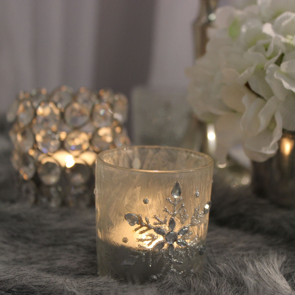 Snowflake Tea Light Holder 12