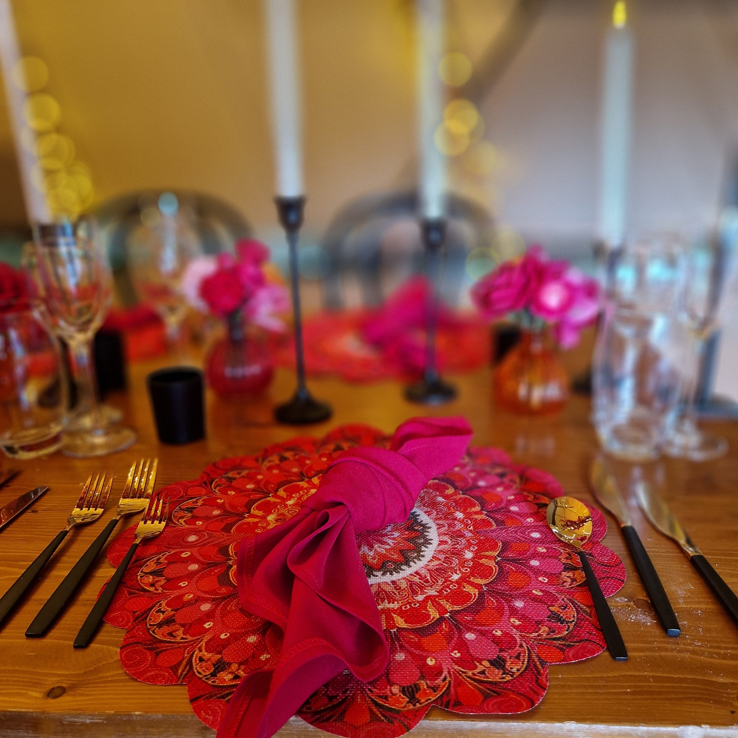 Gold & Black Cutlery Hire Wedding Event Party
