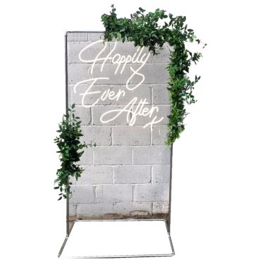 Happily Ever After Neon Sign Hire Warm White