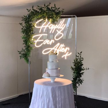 Happily Ever After Neon Sign Hire Warm White