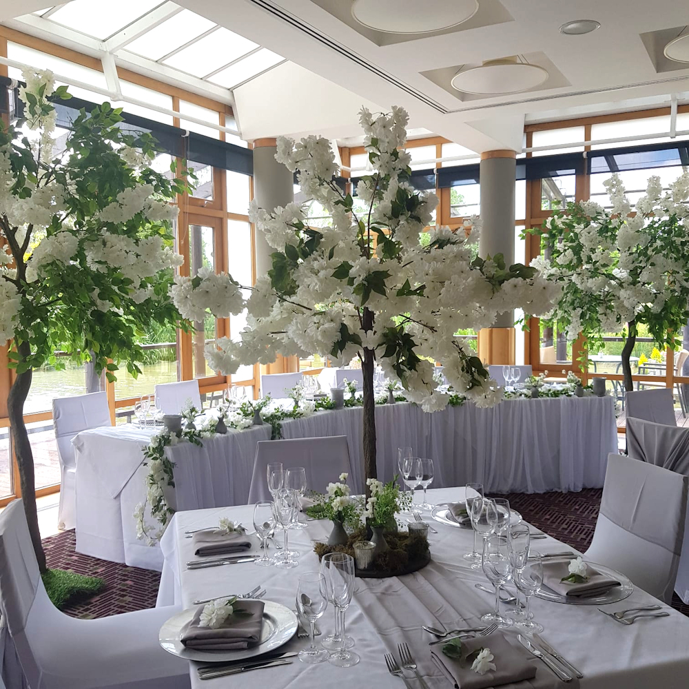 Off White Ivory Blossom Tree Centrepiece Hire - Image 8