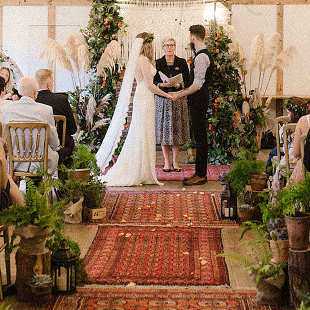 Boho Bohemian Red Rug Aisle Runner