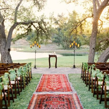 Boho Bohemian Red Rug Aisle Runner