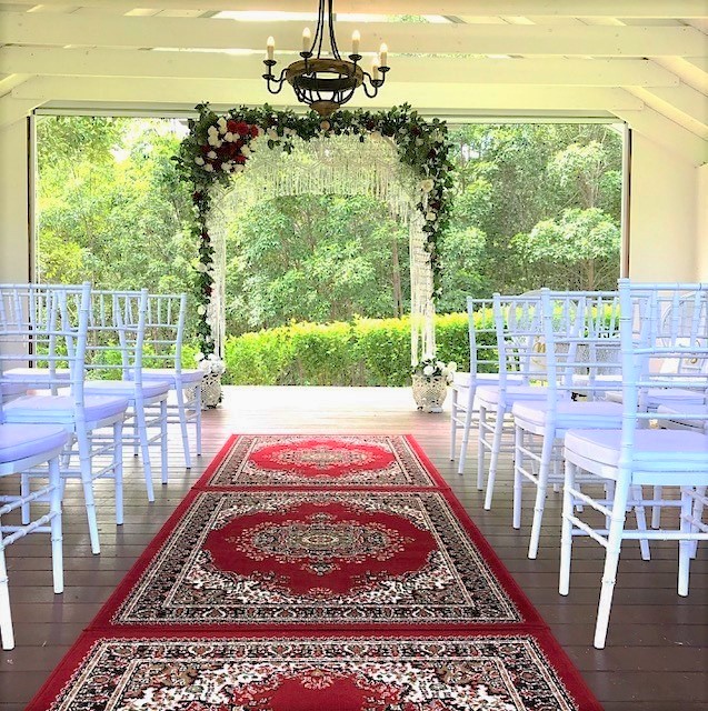 Boho Bohemian Red Rug Aisle Runner