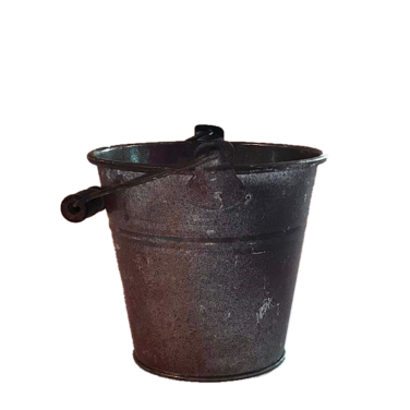 Small Rusty Bucket Hire