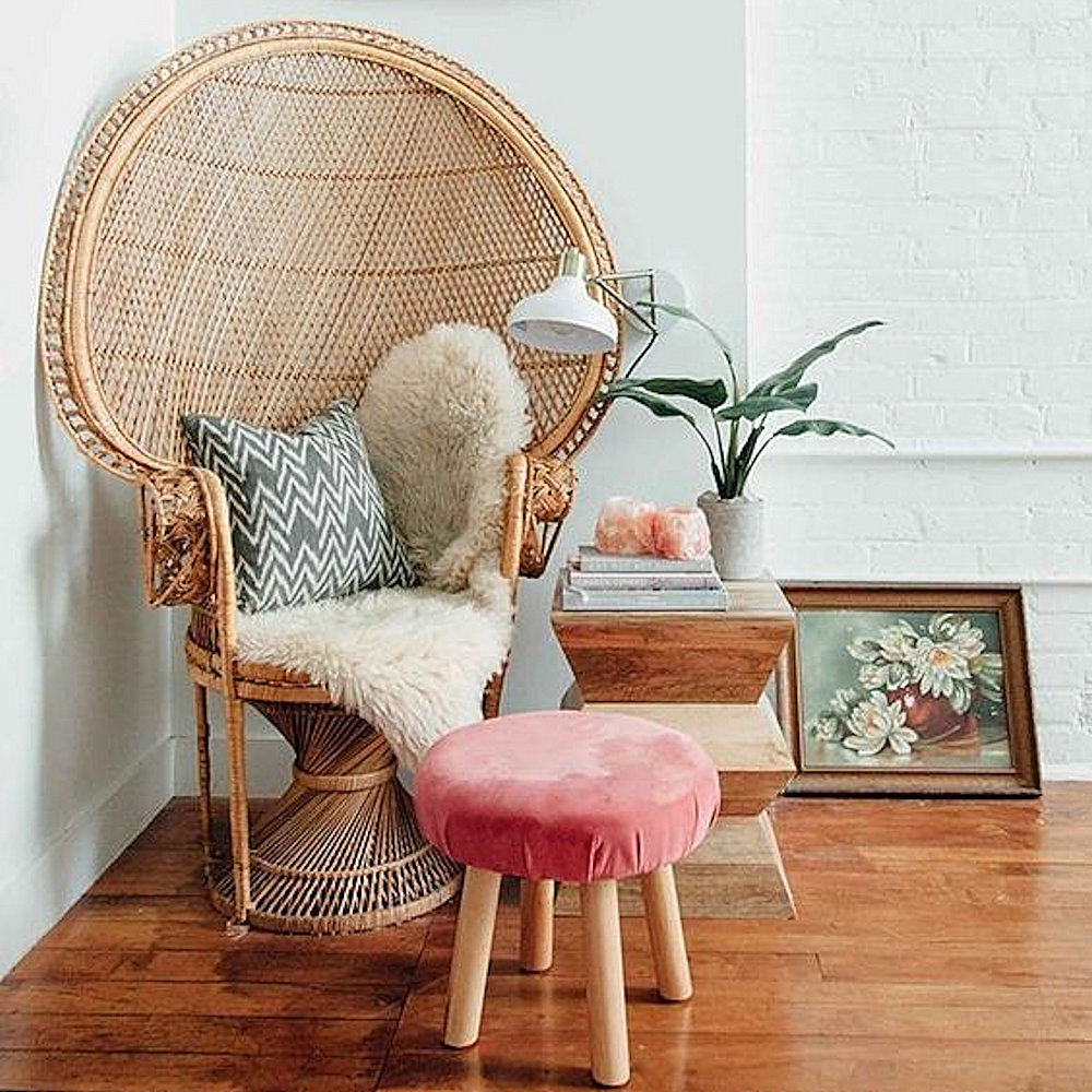 Off White Faux Fur Rug