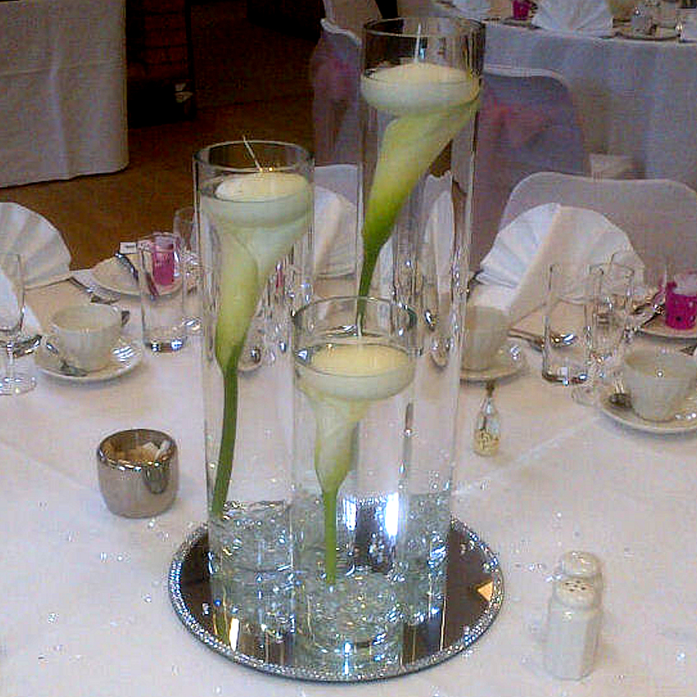 Calla Lilies in Cylinder Vases