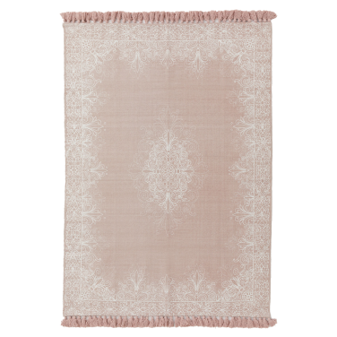 Dusky Pink Boho Rug