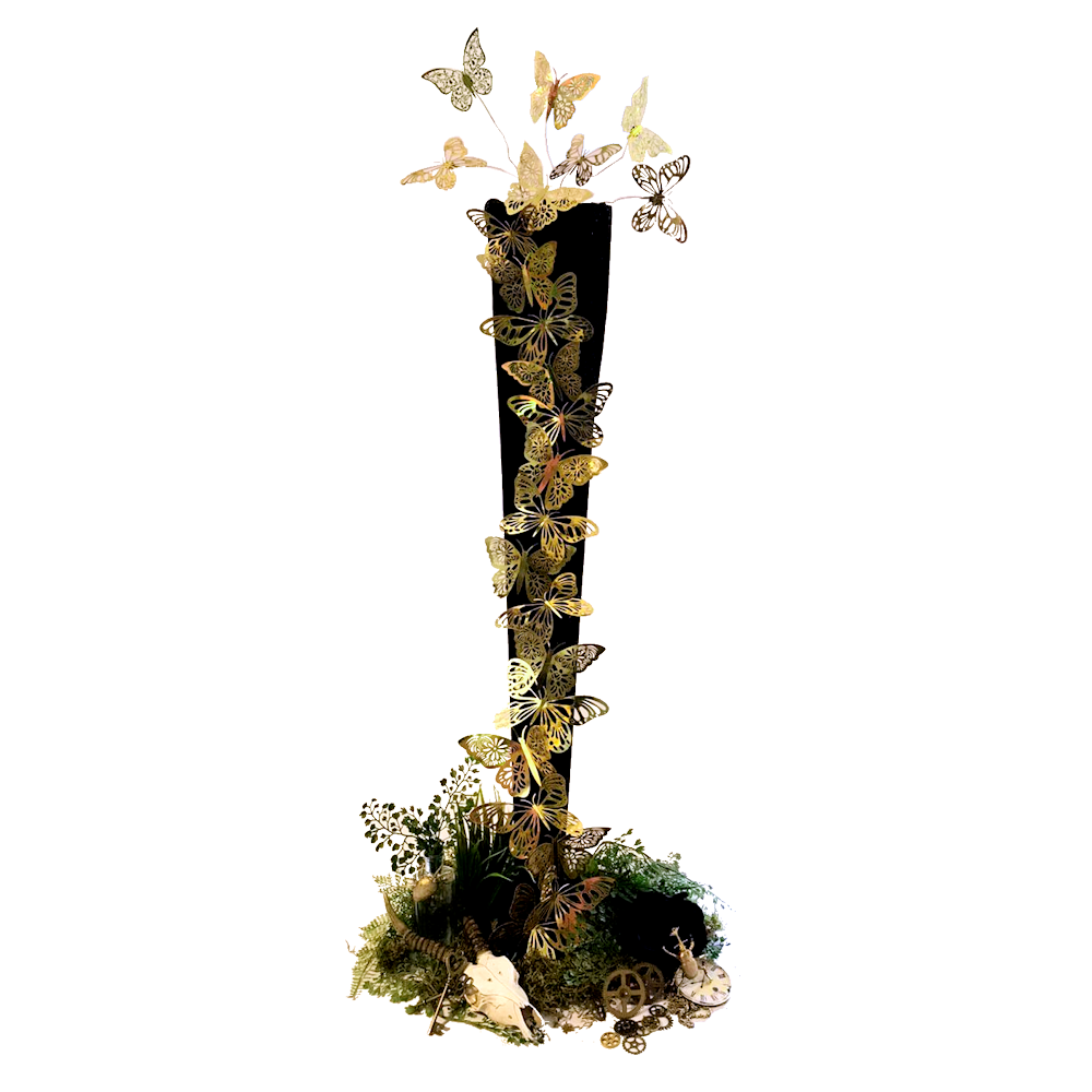 Steam Punk Gold Butterfly Centrepiece - Whoosh