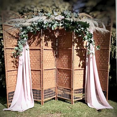Vintage Bamboo Room Divider Screen - decor idea