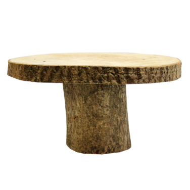 Log Pedestal Cake Stand