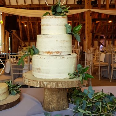 Log Pedestal Cake Stand