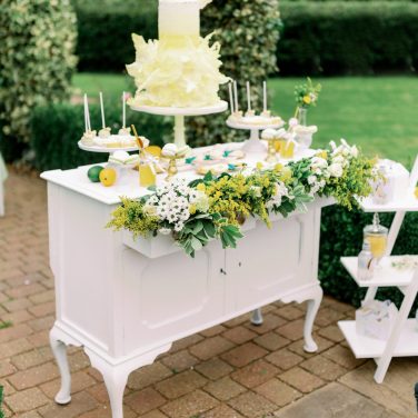 White Dresser Drawers Vintage Dessert Sweet Table