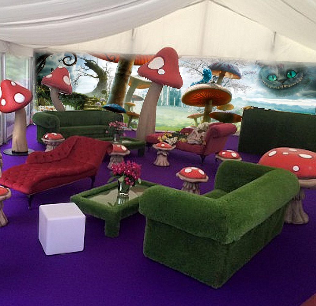 Alice Party with Alice Backdrop