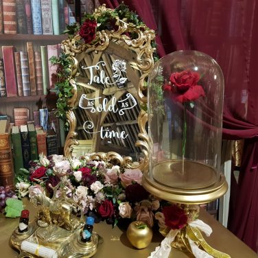 Floating Rose in Bell Jar