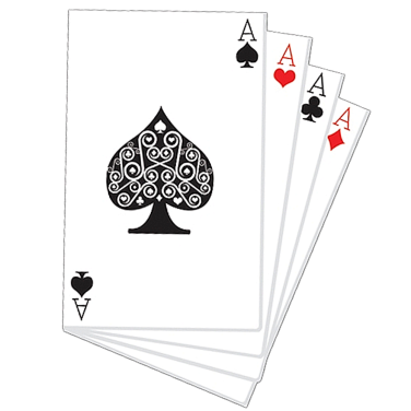 Giant Floor Standing Playing Card Fan