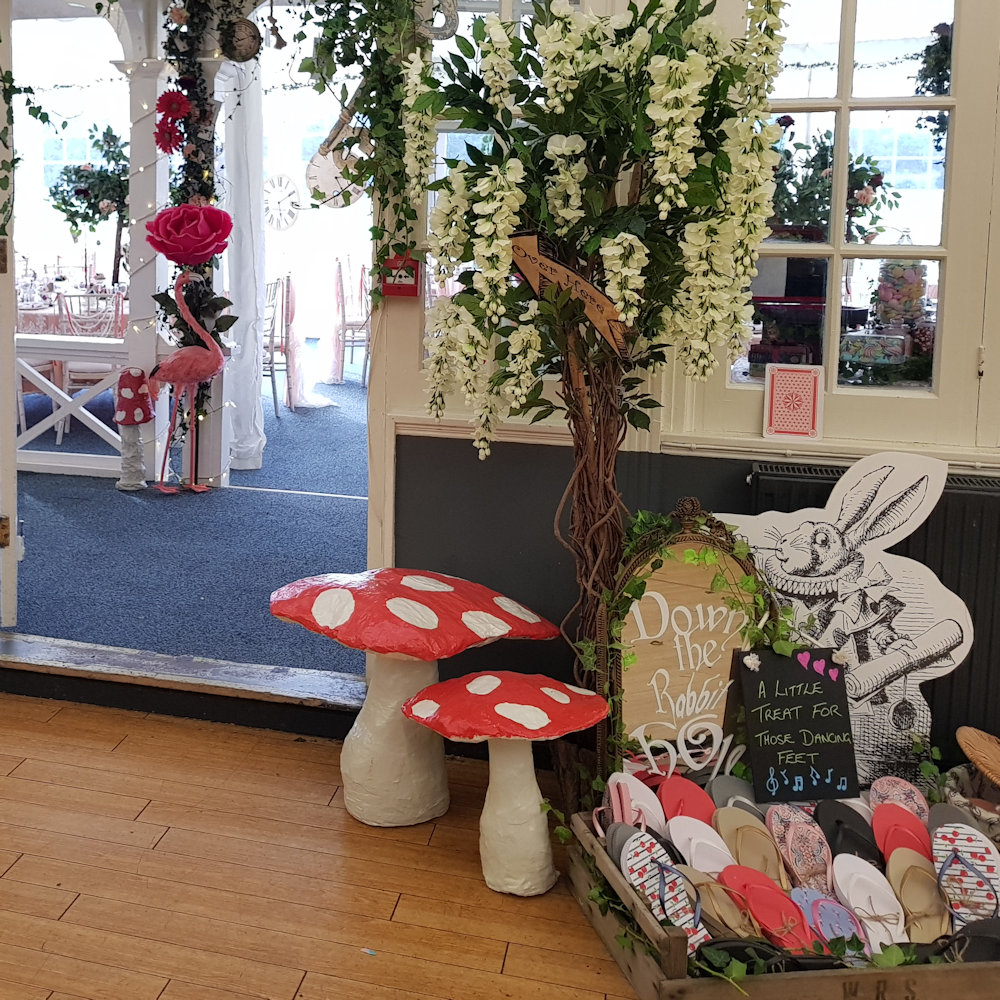 Giant Toadstools Alice in Wonderland Prop