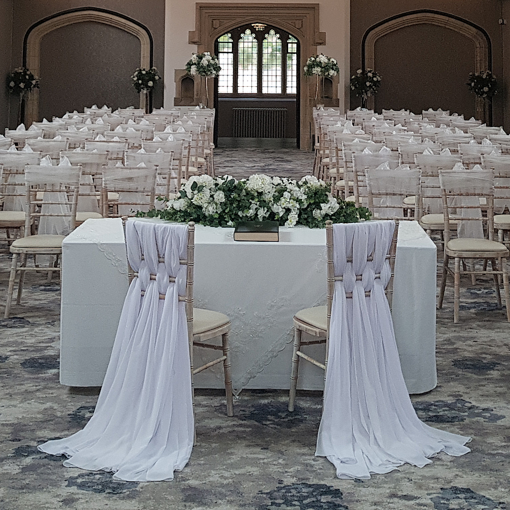Hanbury Manor Gold Chiavari Chairs with White Weave