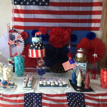 American Flag Dessert Table