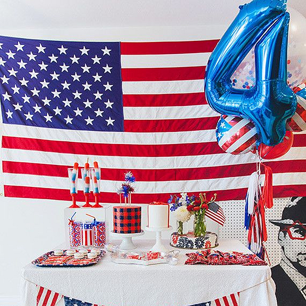 American Flag Dessert Table