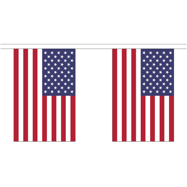 USA Stars & Stripes bunting hire 6m