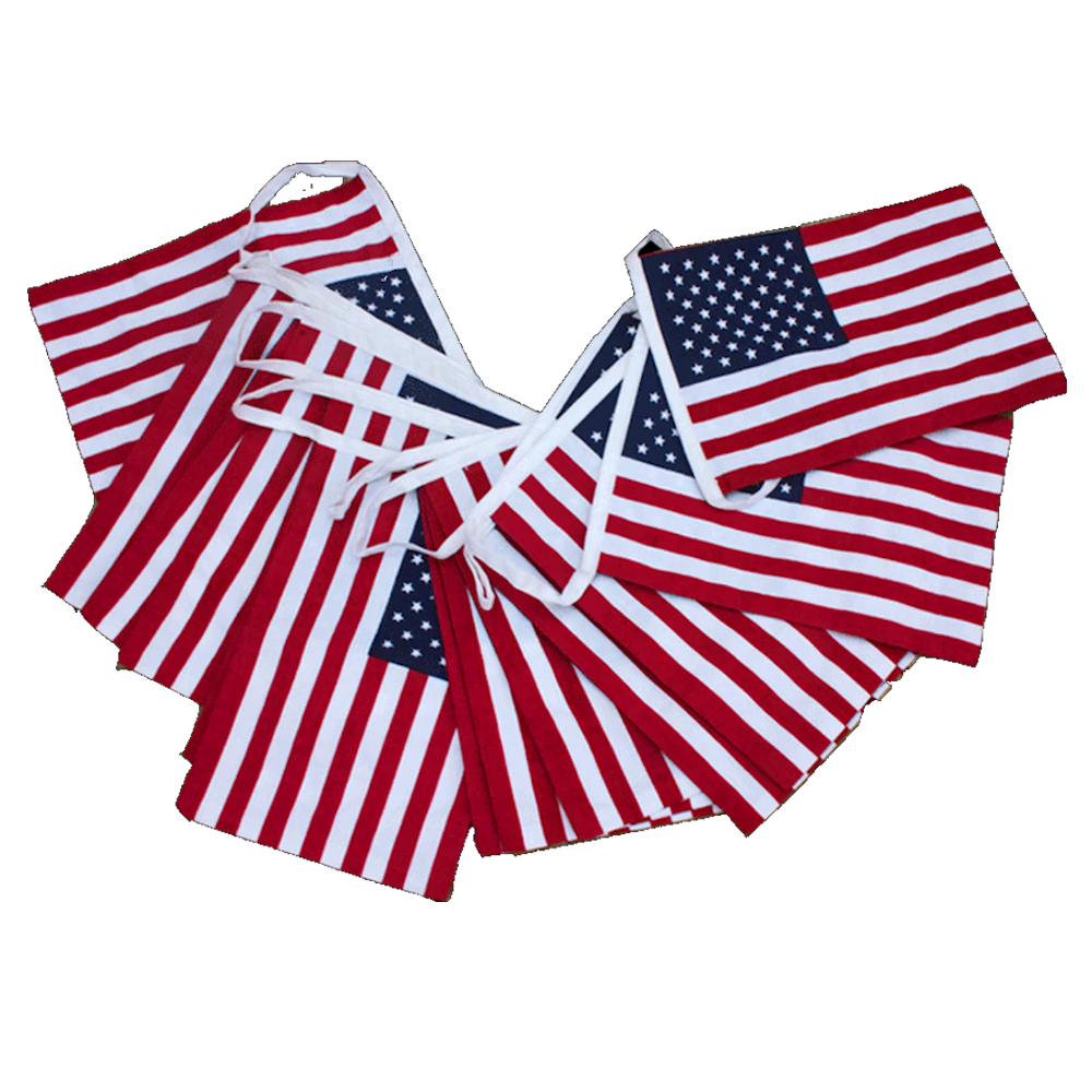 USA Stars & Stripes bunting hire 6m