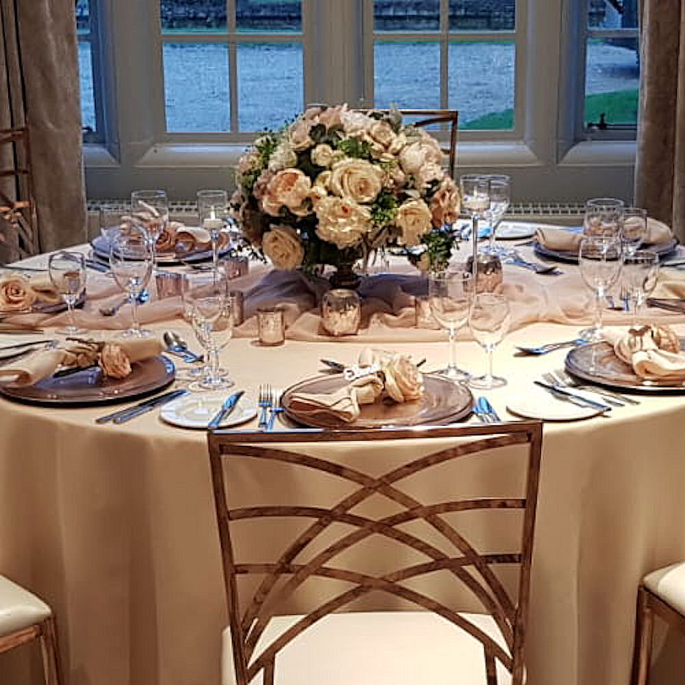 Nude Vendella Pale Peach Blush Tablecloths
