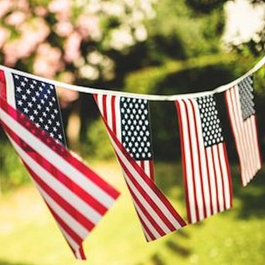 USA Stars & Stripes bunting hire 6m
