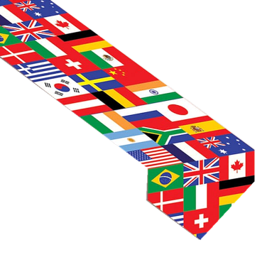 World International Flag Table Runner 1.83m x 30cm