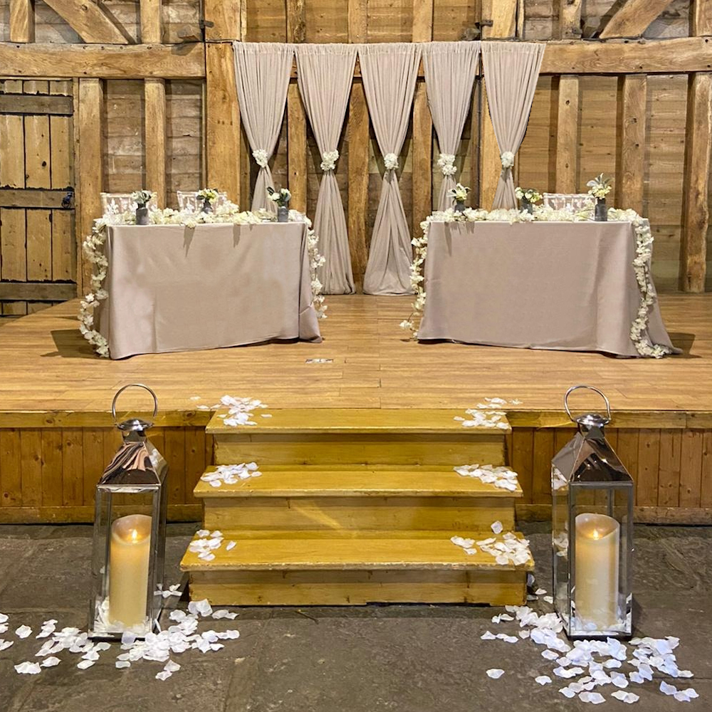 Ivory White Blossom Garland Hire