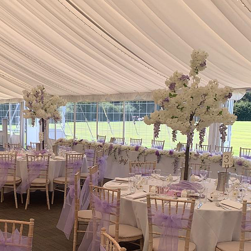 Ivory White Blossom Garland Hire