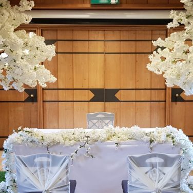 Ivory White Blossom Garland Hire
